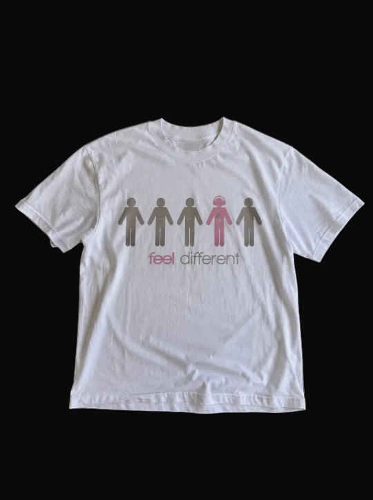 FEEL DIFFERENT PINK TEE