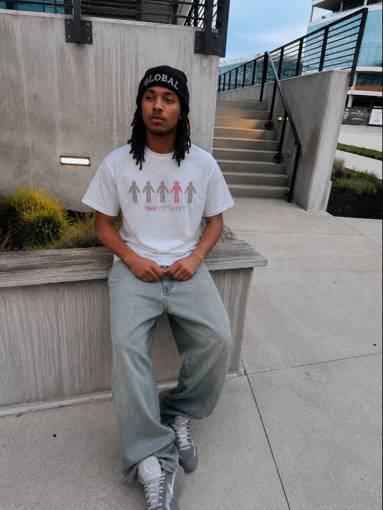 FEEL DIFFERENT PINK TEE